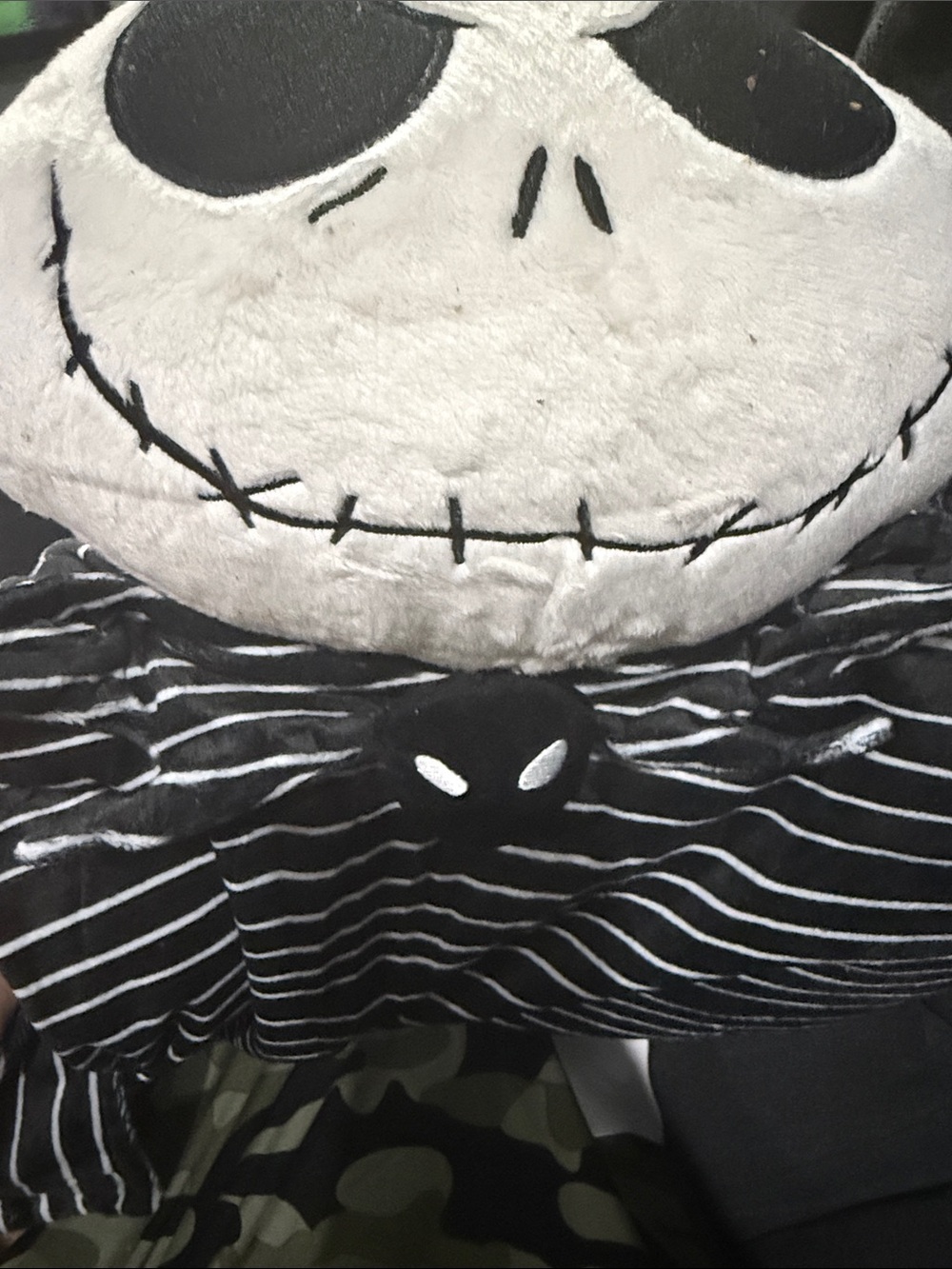 The nightmare before Christmas Jack Skellington Black & White pillow pets